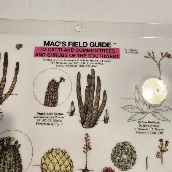 Mac's Field Guide To Cacti and Common Trees and Shrubs of the Southwest - Picture 2 of 4